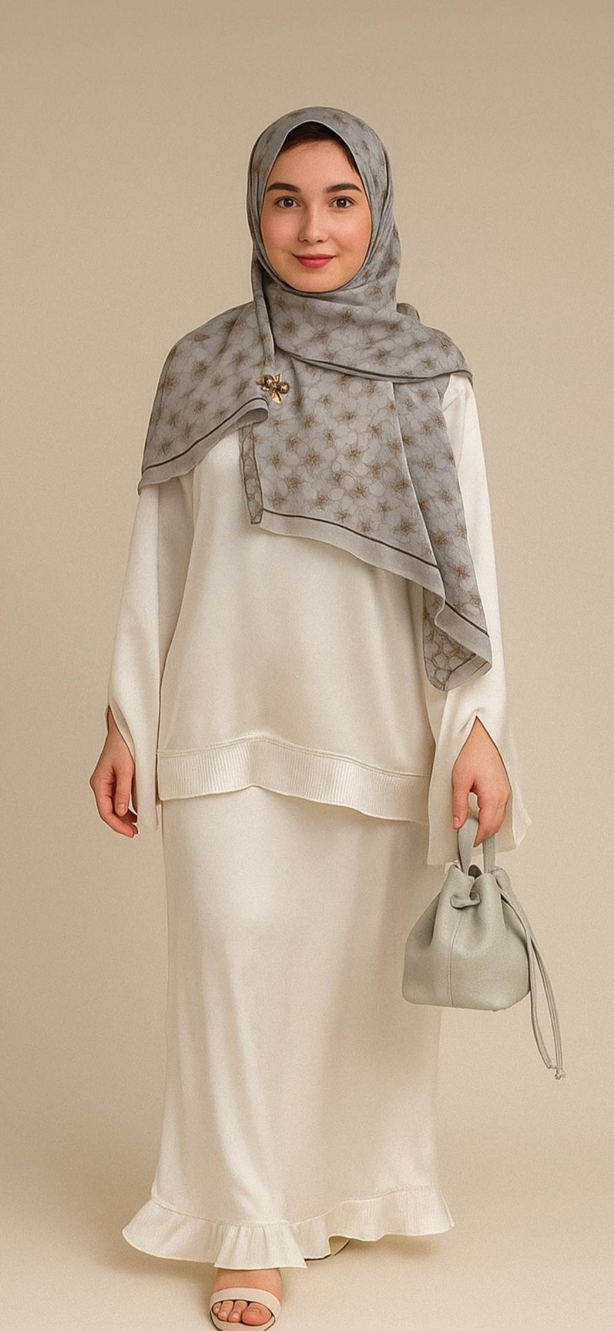 Serene Satin Silk Skirt